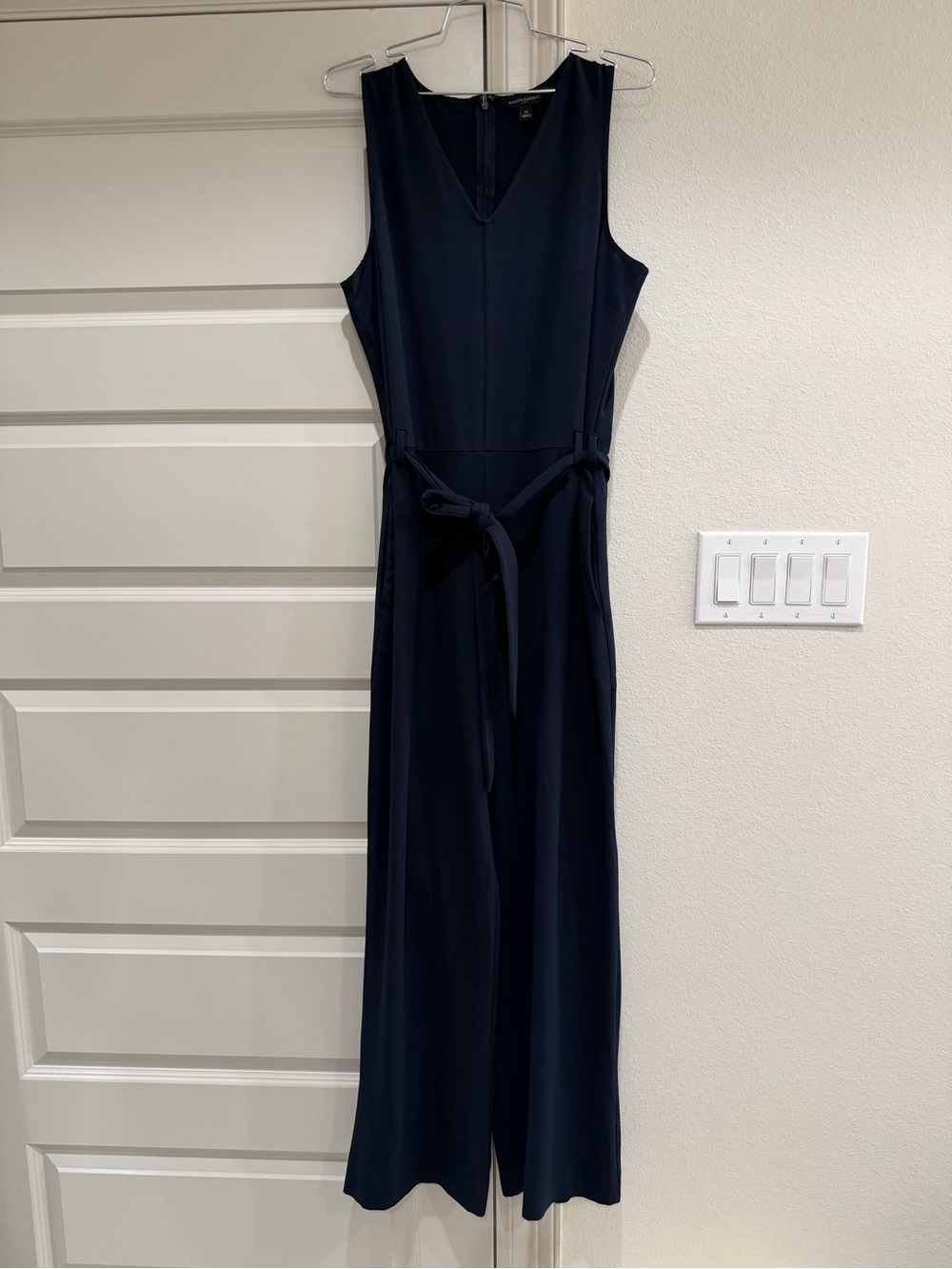 Banana Republic Navy Long Jumpsuit with Waist Tie 10